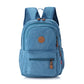 Sac à dos bleu en toile, spacieux et élégant