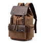 Sac à dos marron avec allure rétro et poches pratiques
