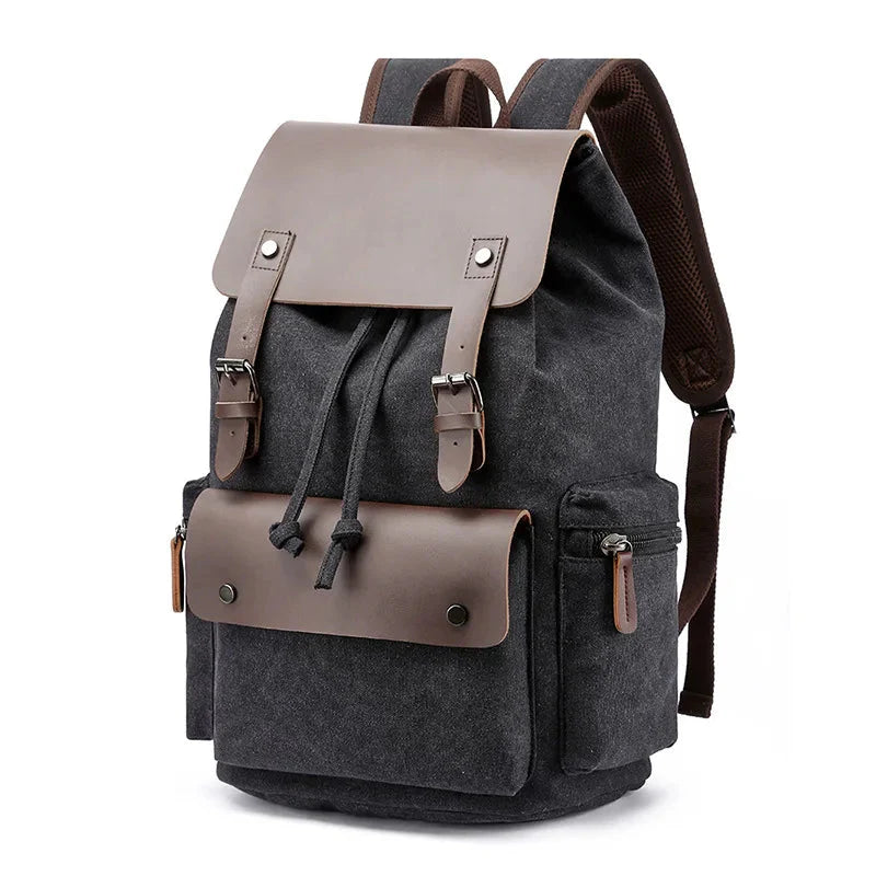 Sac à dos noir élégant avec multiples rangements