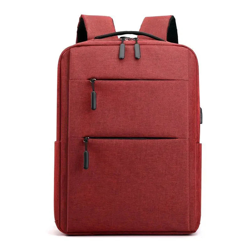 Sac à dos rouge, compartiments multiples pour organisation optimale
