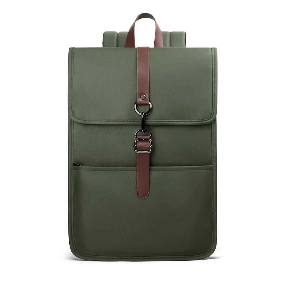 Sac à dos vert avec poche antivol au dos