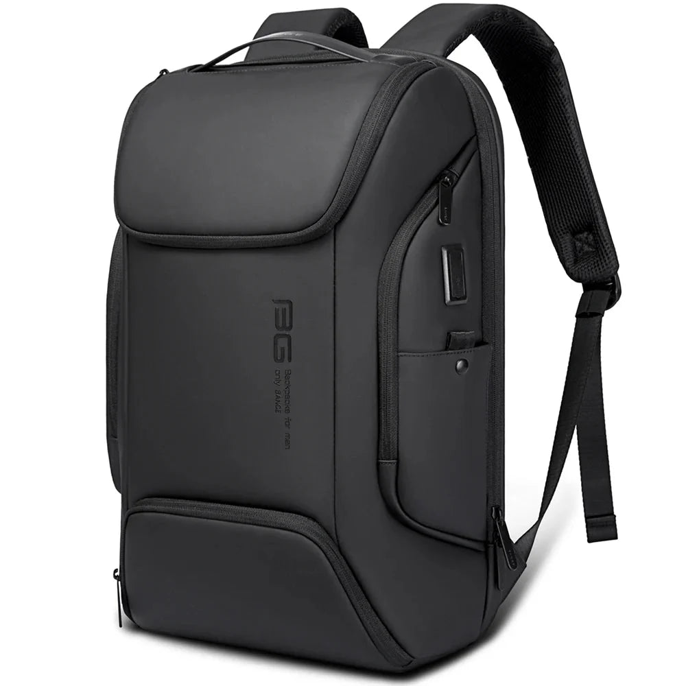 Sac à dos noir moderne adapté aux environnements professionnels
