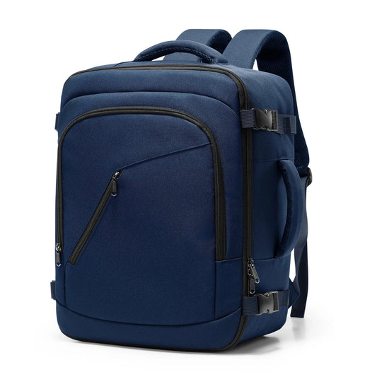 Sac à dos bleu marine avec sangle pour valise