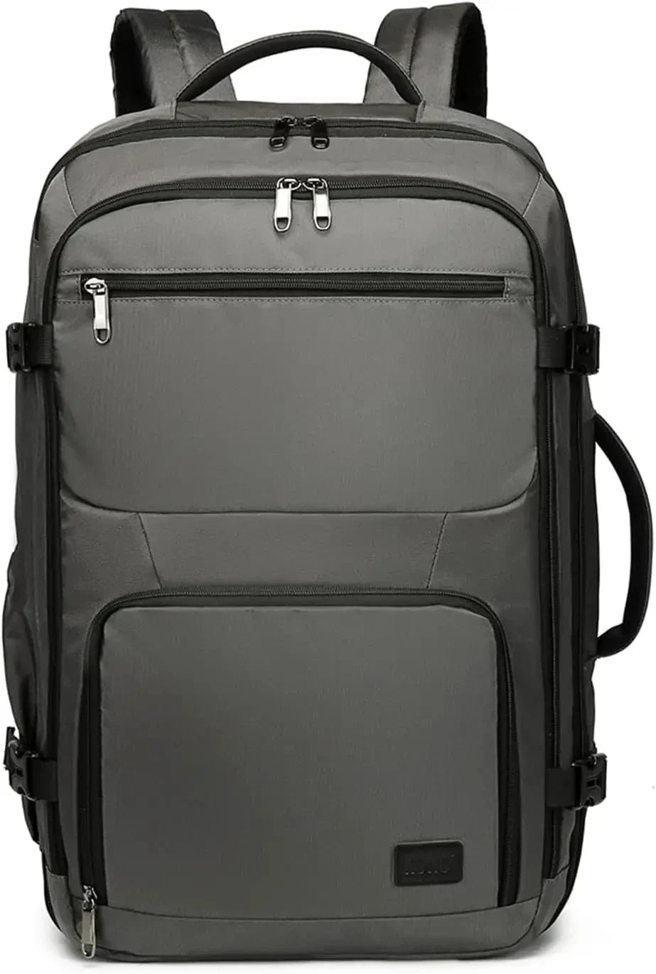 Sac à dos gris avec compartiment pour ordinateur portable