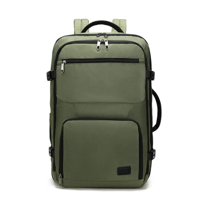 Sac à dos vert avec sangle pour trolley intégrée