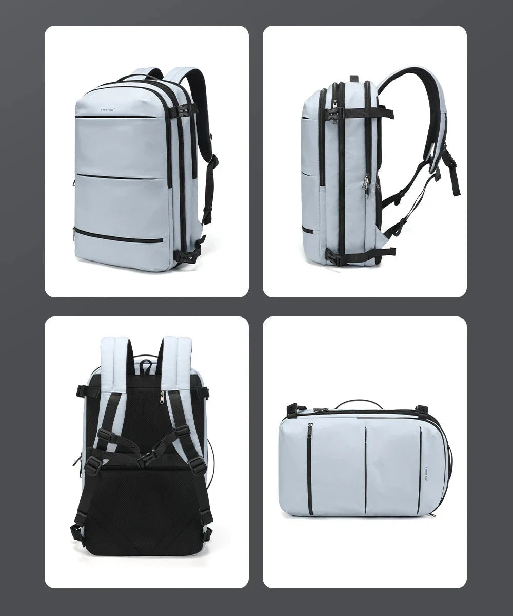 Sac à dos avec capacité extensible illustrée