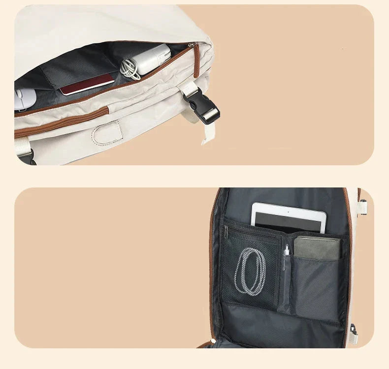 Compartiment pour chaussures dans le sac à dos de voyage