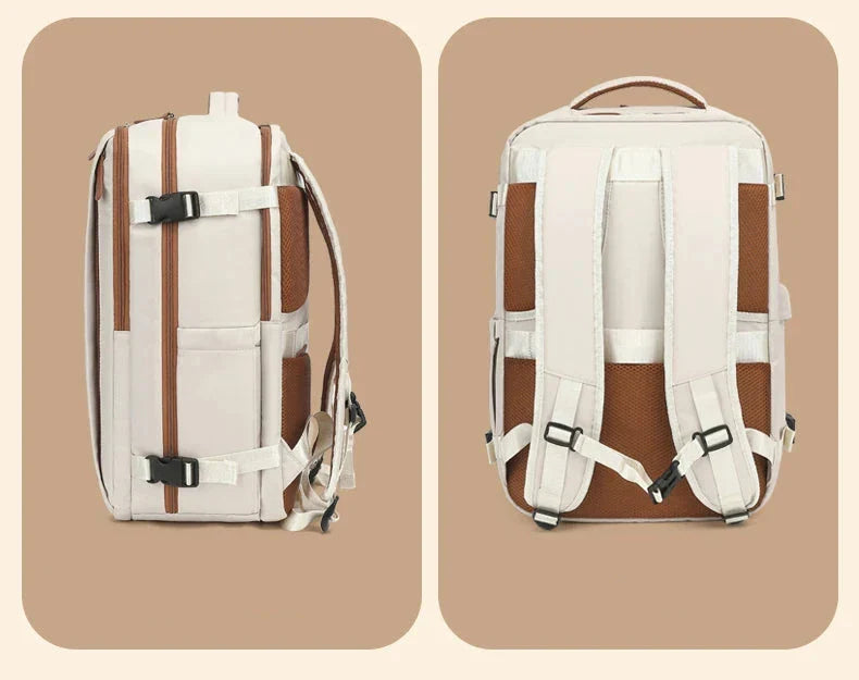 Sac à dos avec sangle arrière pour attacher à une valise