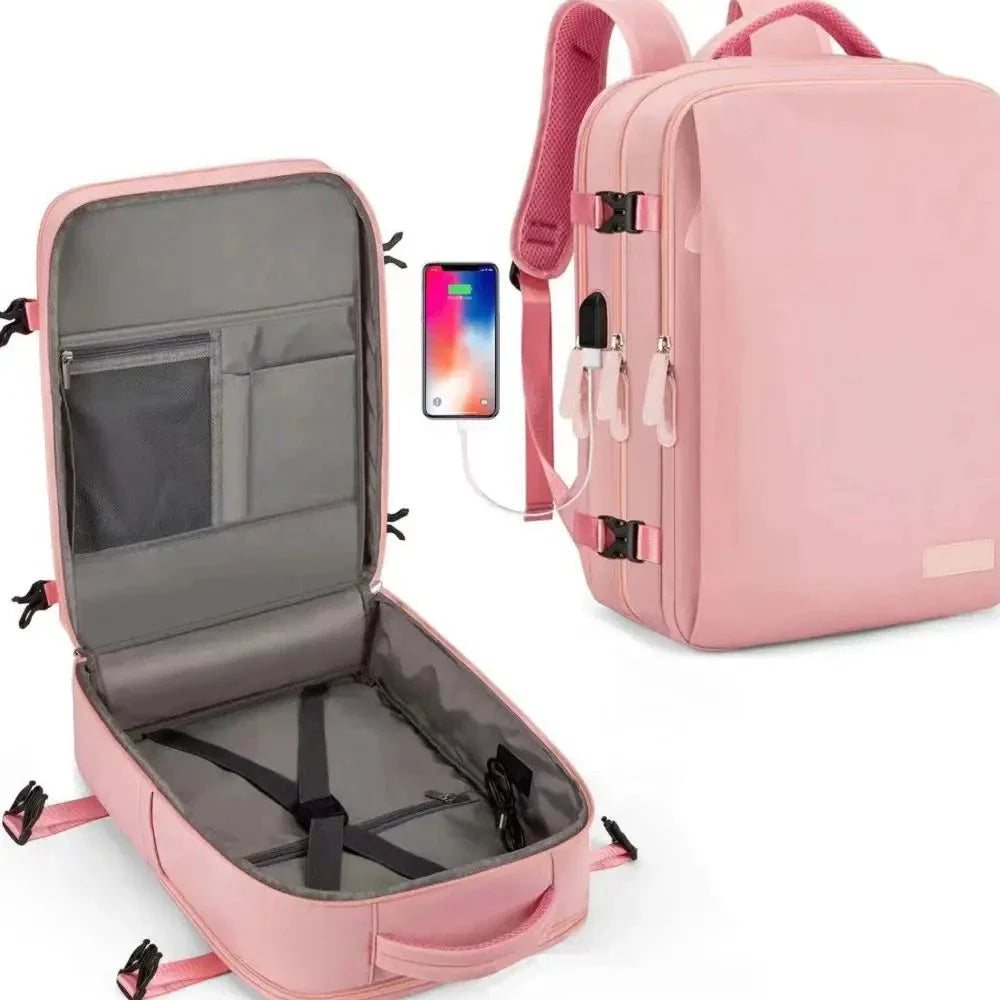 Sac à dos cabine rose, parfait pour un week-end