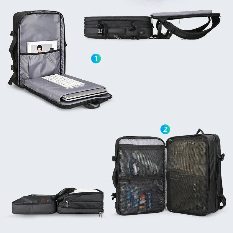 Sac à dos avec poche anti-vol sécurisée au dos