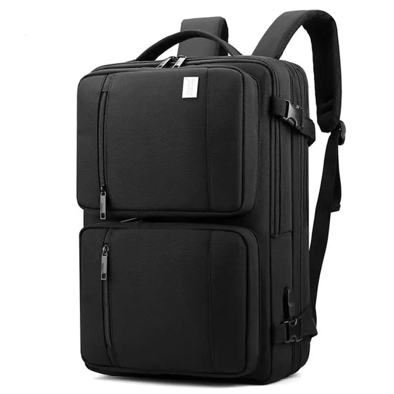 Sac à dos fermé, vue de face avec bretelles