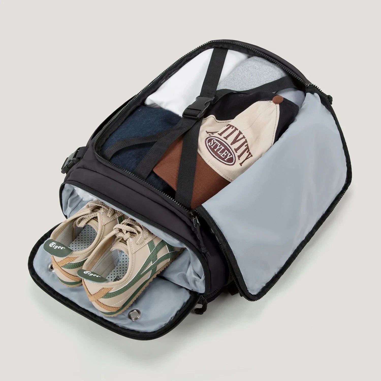 Vue de profil du sac à dos avec capacité de 35L