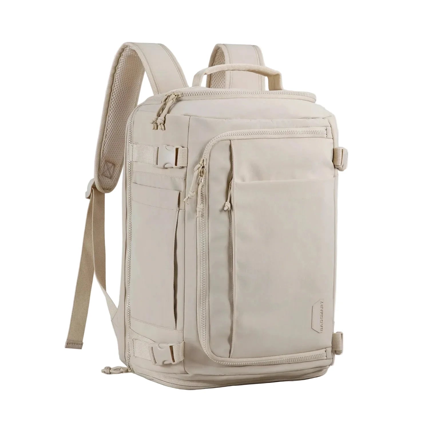 Sac à dos beige avec design moderne et pratique