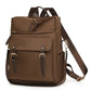 Sac à dos marron avec finitions élégantes
