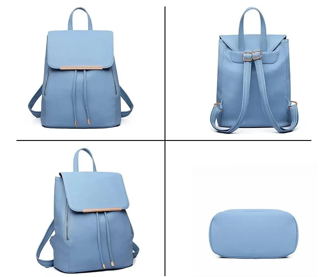 Vue de côté d'un sac à dos élégant pour femme