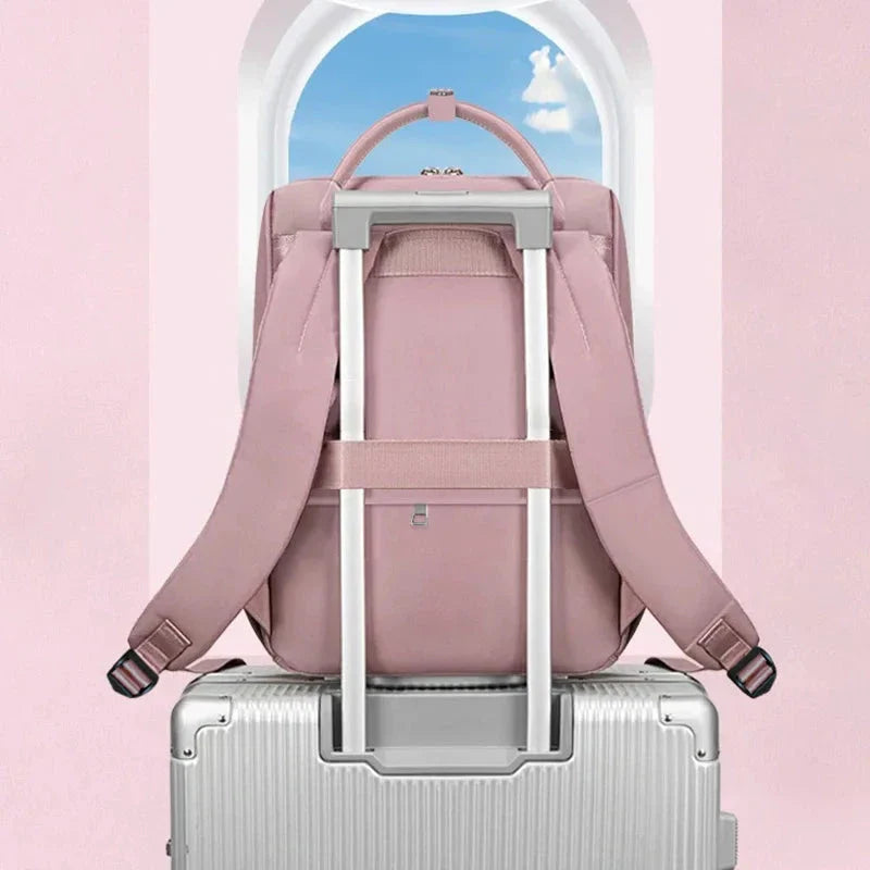 Détail du compartiment intérieur pour laptop dans le sac à dos