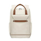 Sac à dos beige avec compartiments pratiques pour accessoires