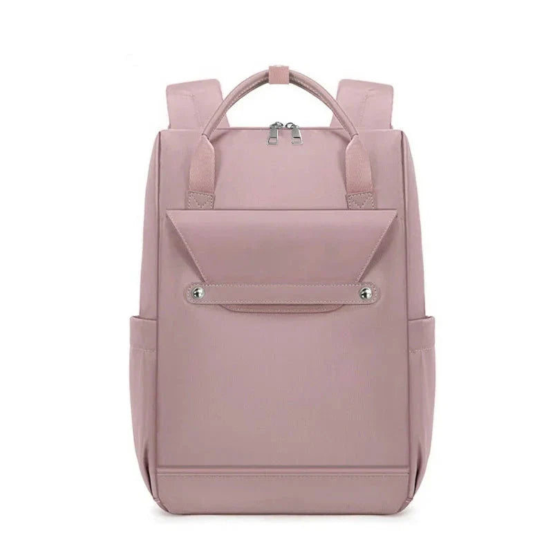 Sac à dos rose élégant pour femme, tissu imperméable