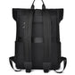 Vue latérale d'un sac à dos urbain imperméable en tissu PVC