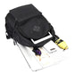 Intérieur du sac à dos avec organisation des fournitures scolaires