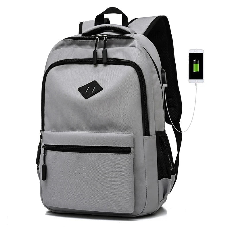 Sac à dos gris avec design élégant et pratique
