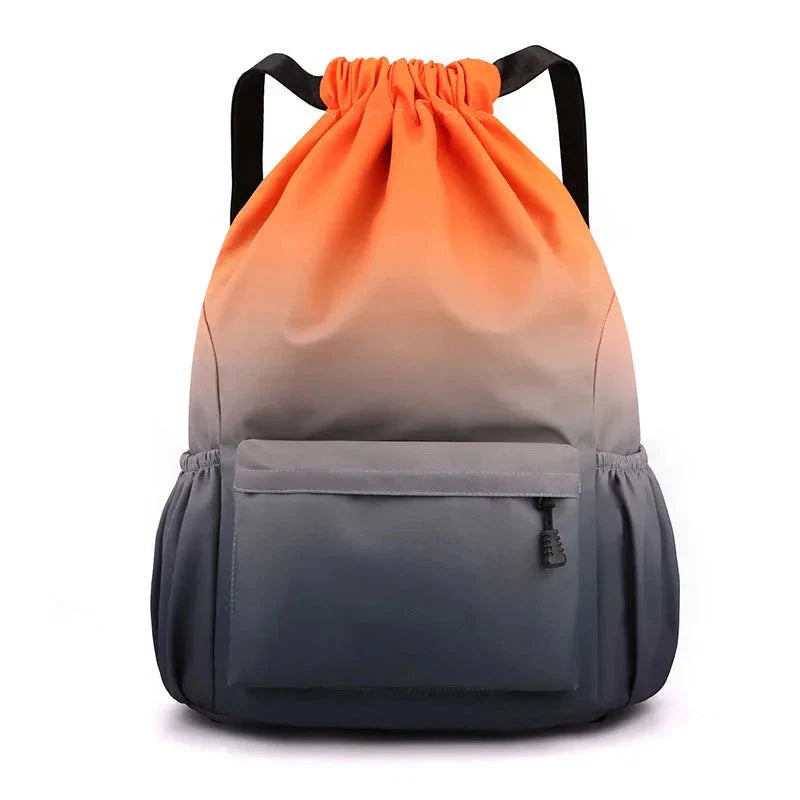 Sac à dos gris et orange taille S, étanche