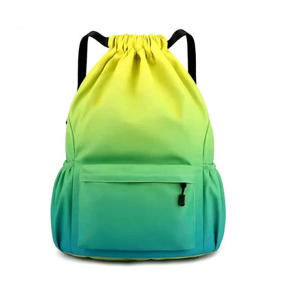 Sac à dos vert et jaune taille S, imperméable