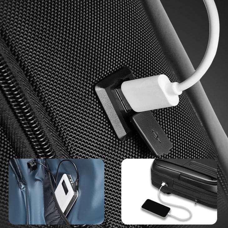 Sac à dos connecté avec port USB et compartiment pour ordinateur