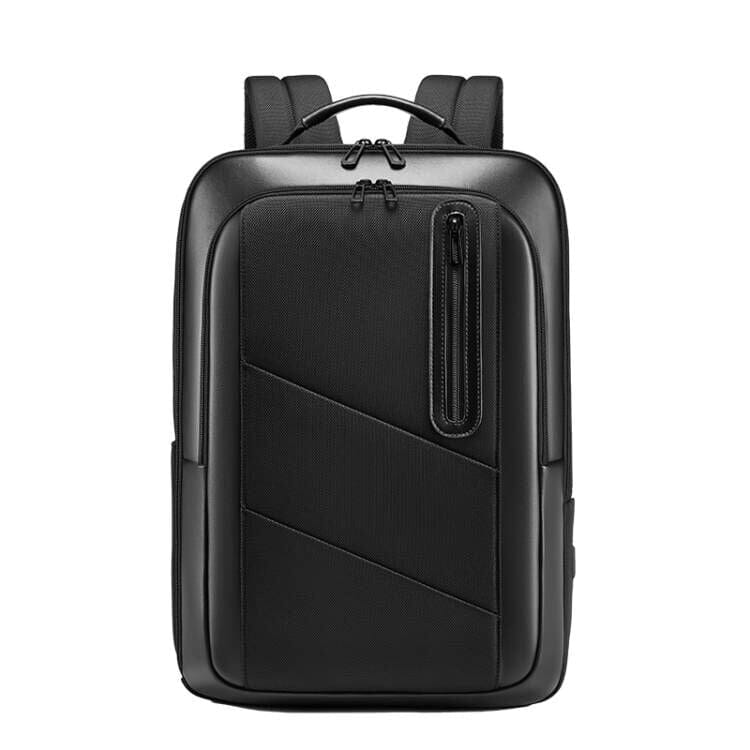 Sac à dos noir élégant avec port USB et dos respirant