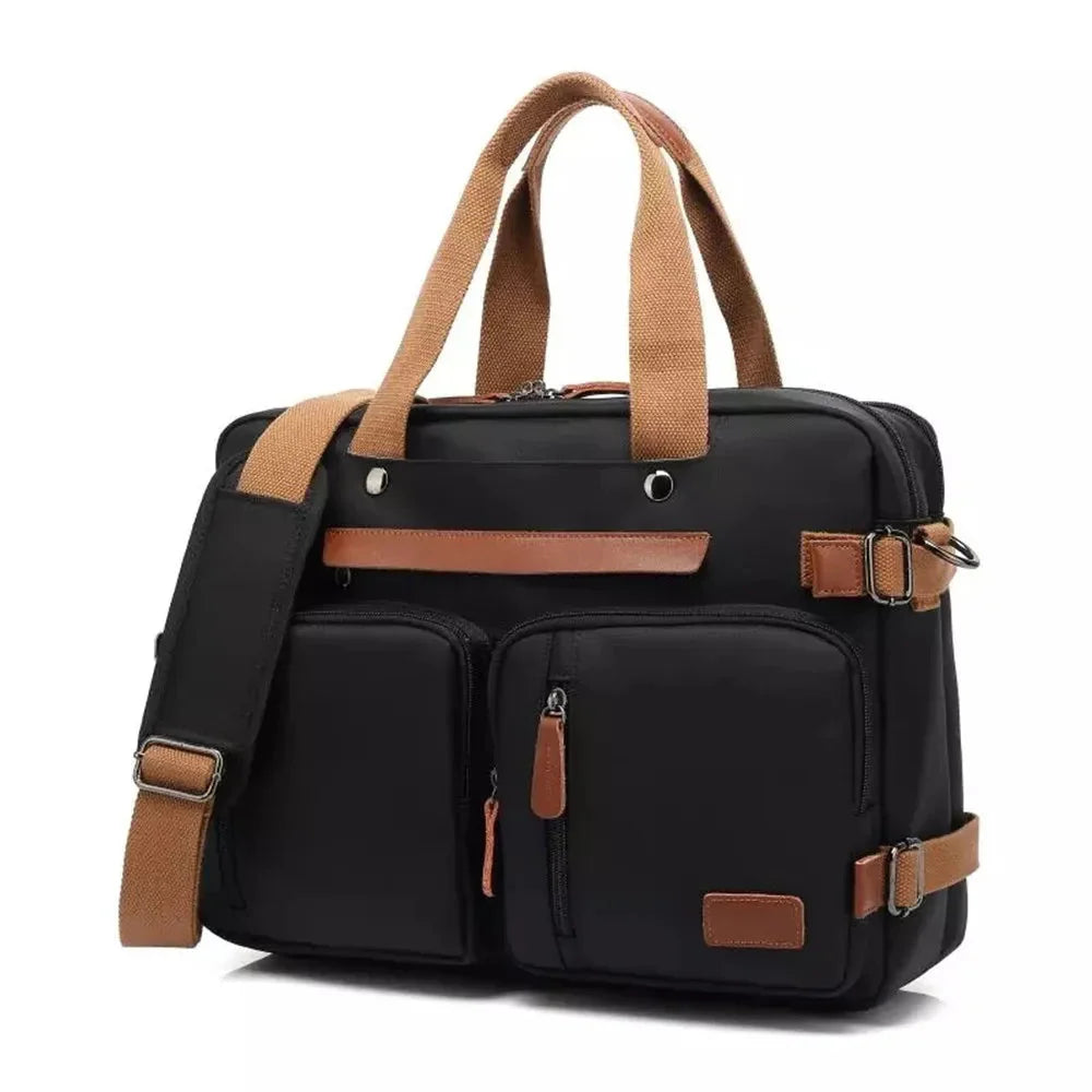 Sac à dos en toile et nylon, design moderne et épuré