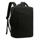 Version noire du sac à dos convertible sur fond neutre