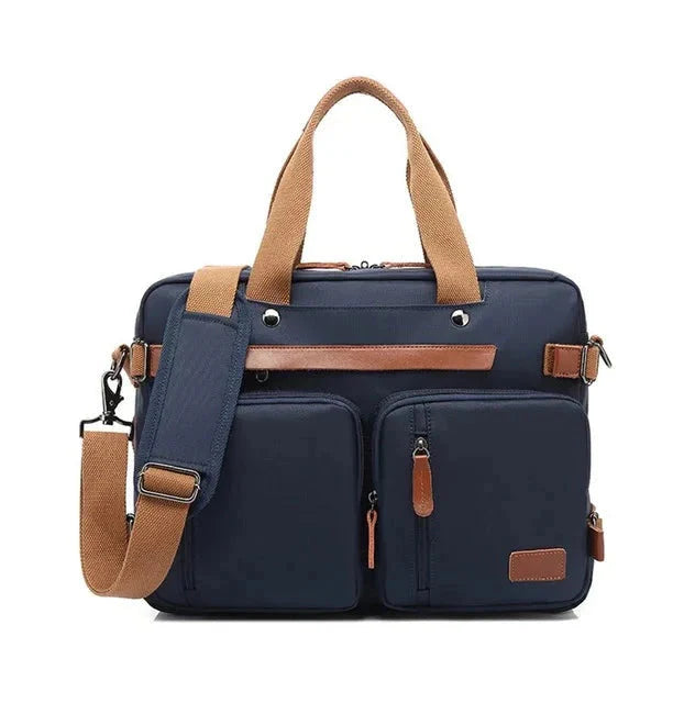 Sac bleu pour ordinateur 15.6 pouces, vue de face