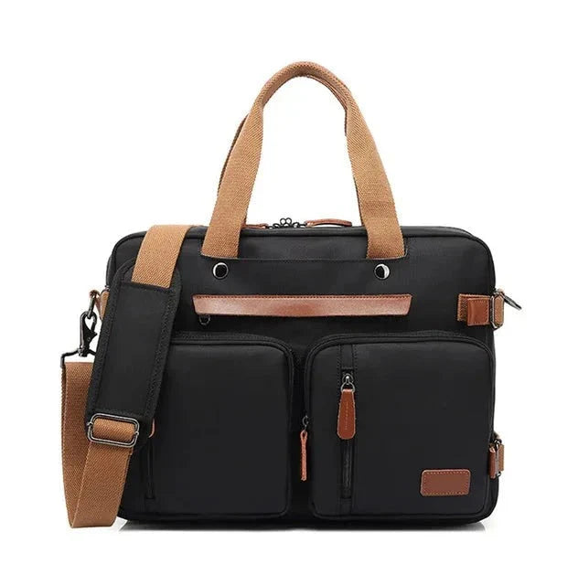 Sac noir pour ordinateur 15.6 pouces, vue de face