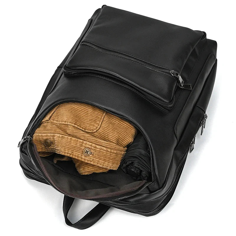 Sac à Dos Cuir Homme Travail sac dos cuir homme vue latérale vue 31