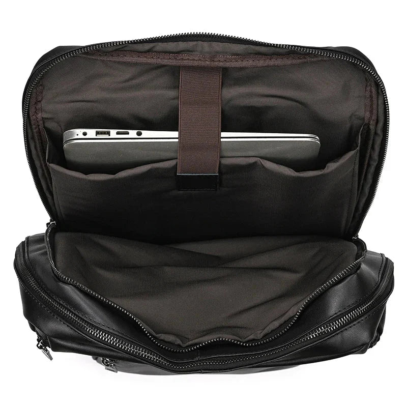 Sac à Dos Cuir Homme Travail sac dos cuir homme vue latérale vue 23