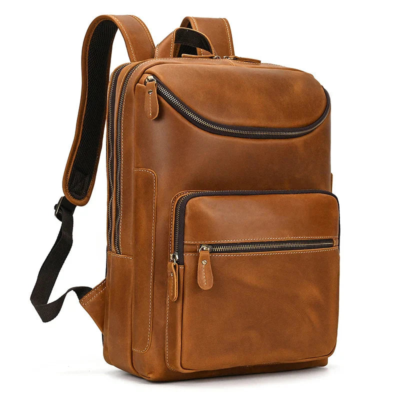Sac à Dos Cuir Homme Travail sac dos cuir homme vue du matériau