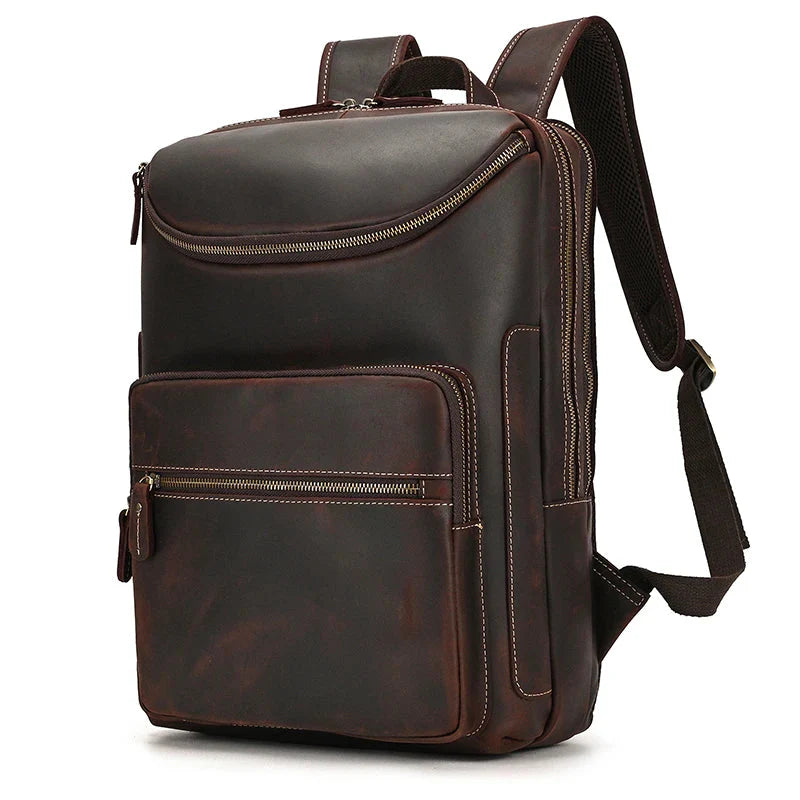 Sac à Dos Cuir Homme Travail sac dos cuir homme finitions visibles vue 32