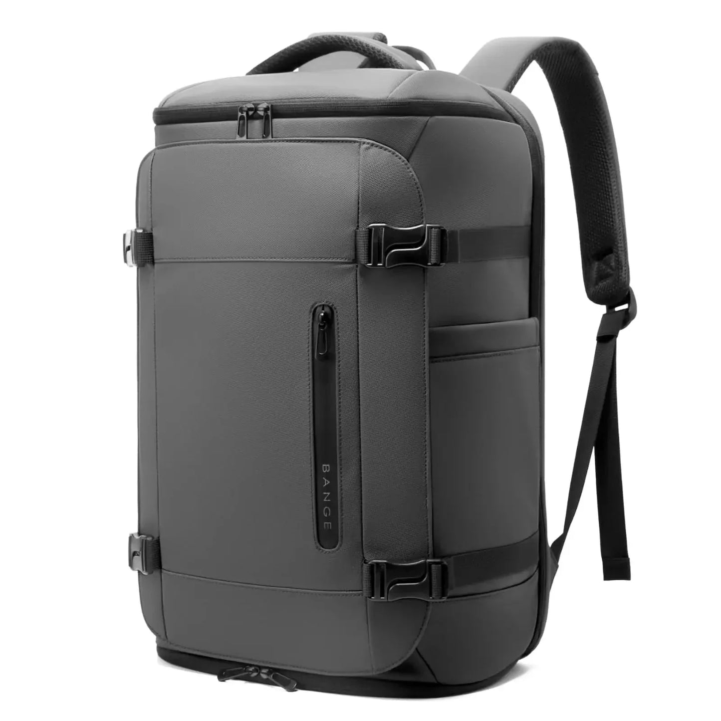 Sac à dos gris avec compartiment chaussures séparé