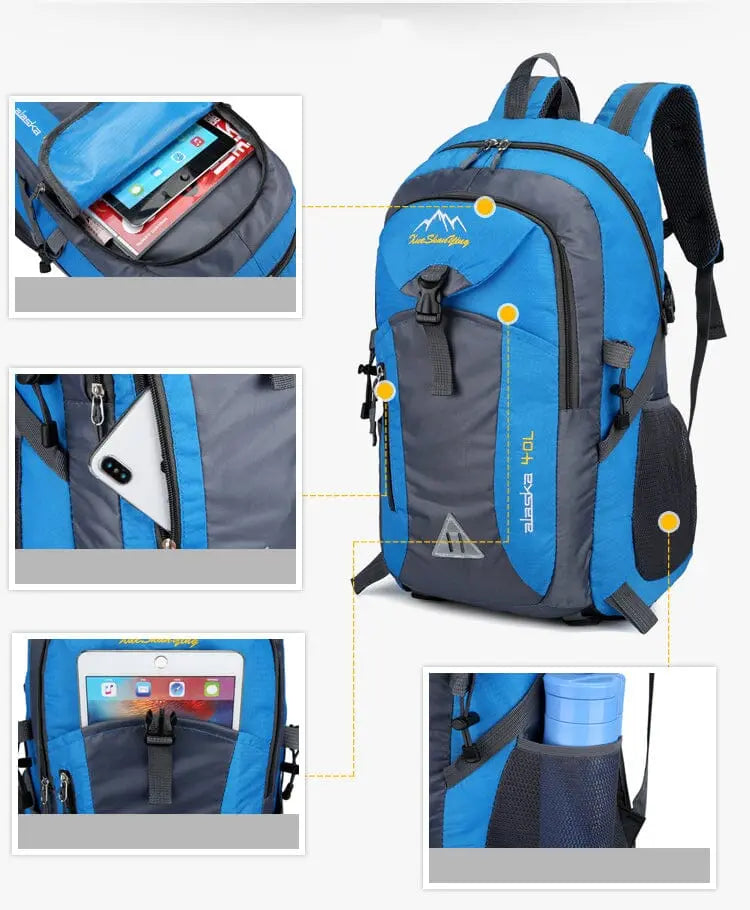 Compartiment pour ordinateur portable dans un sac à dos 40L