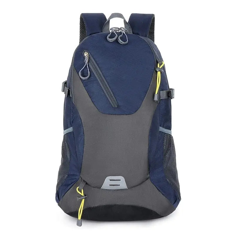 Version bleu marine du sac à dos, vue de profil