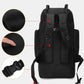Sac à dos de voyage noir avec multiples compartiments