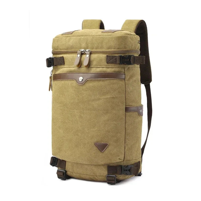 Sac à dos kaki avec sangle de poitrine ajustable