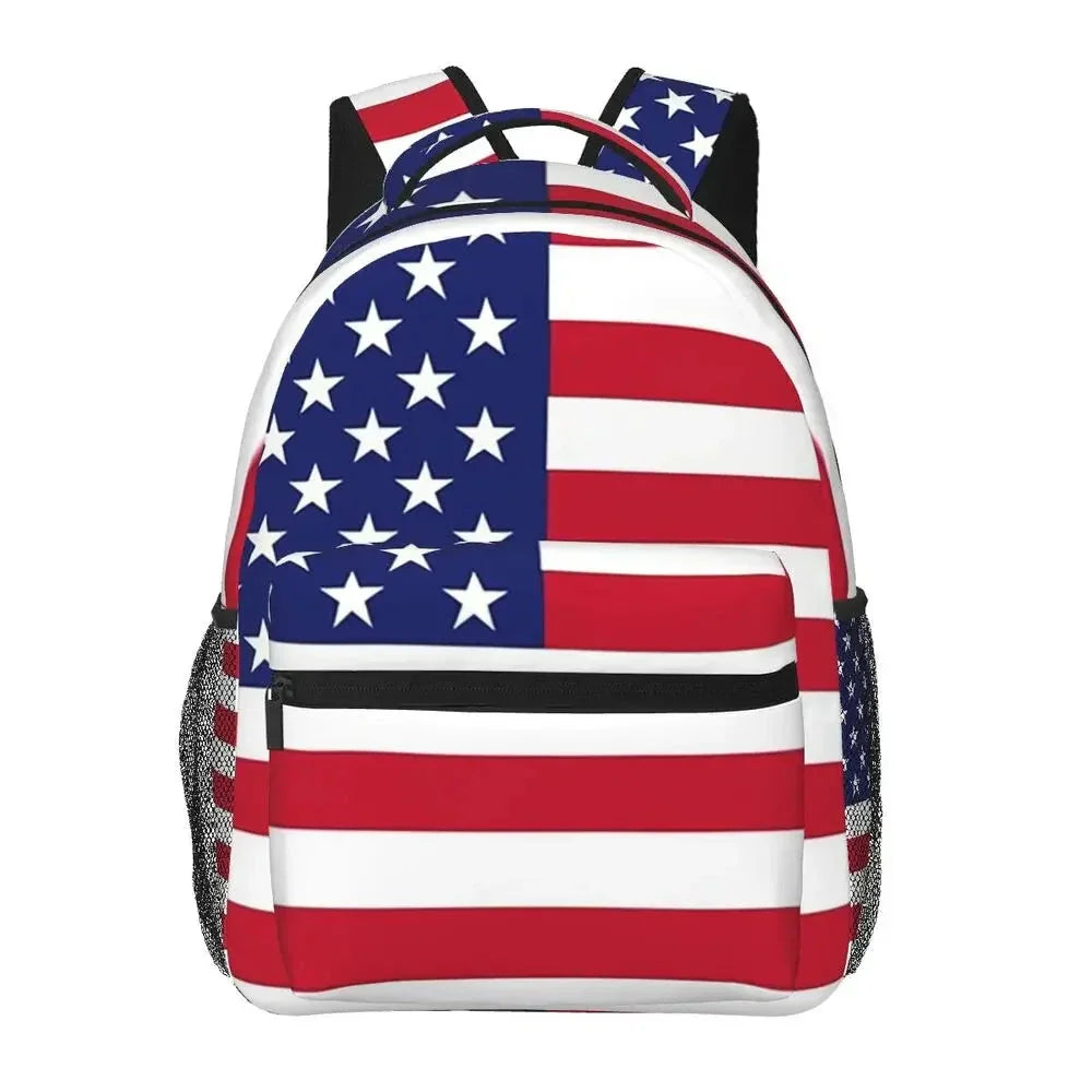 Intérieur spacieux du sac à dos motif USA