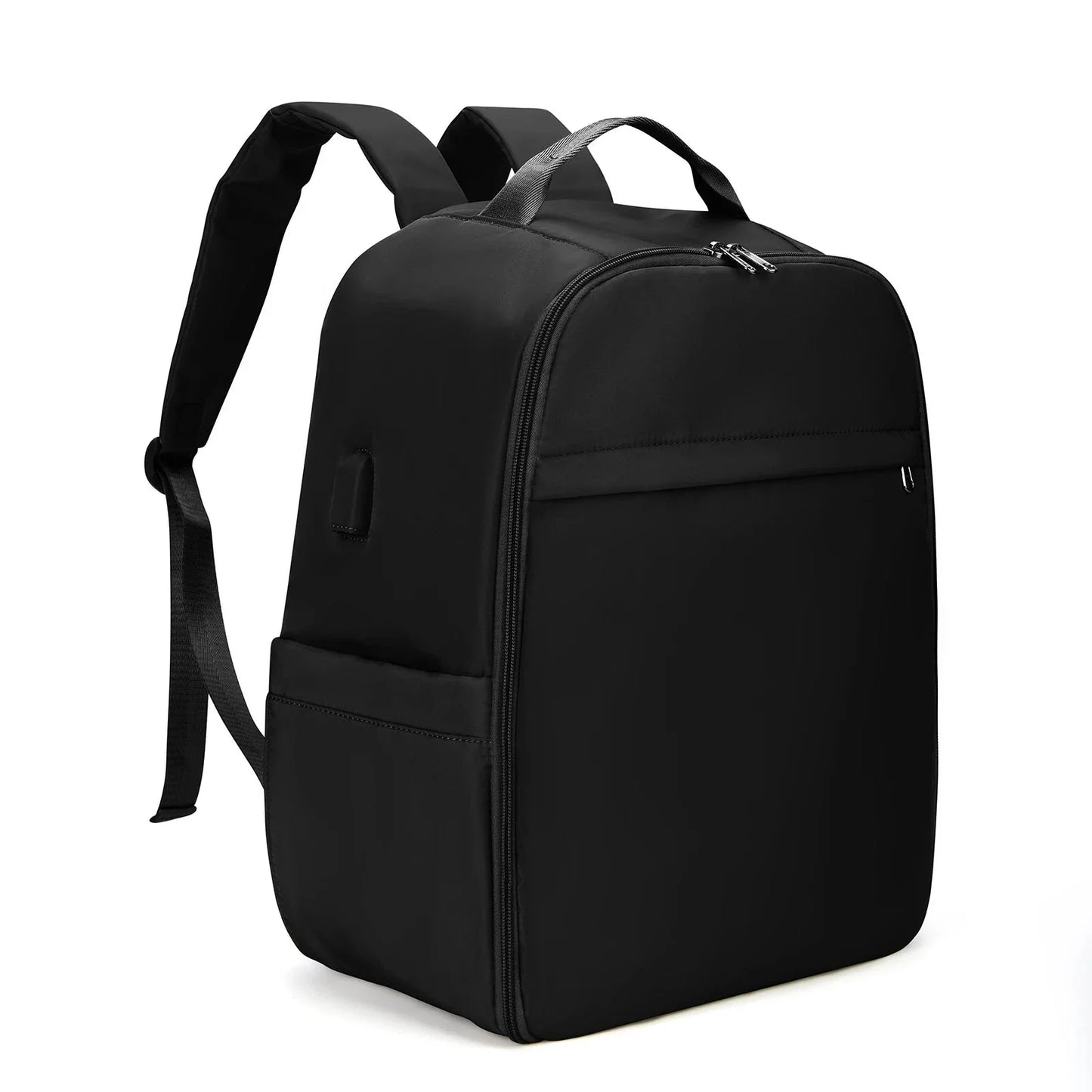 Sac à dos noir élégant, adapté aux voyages d'affaires