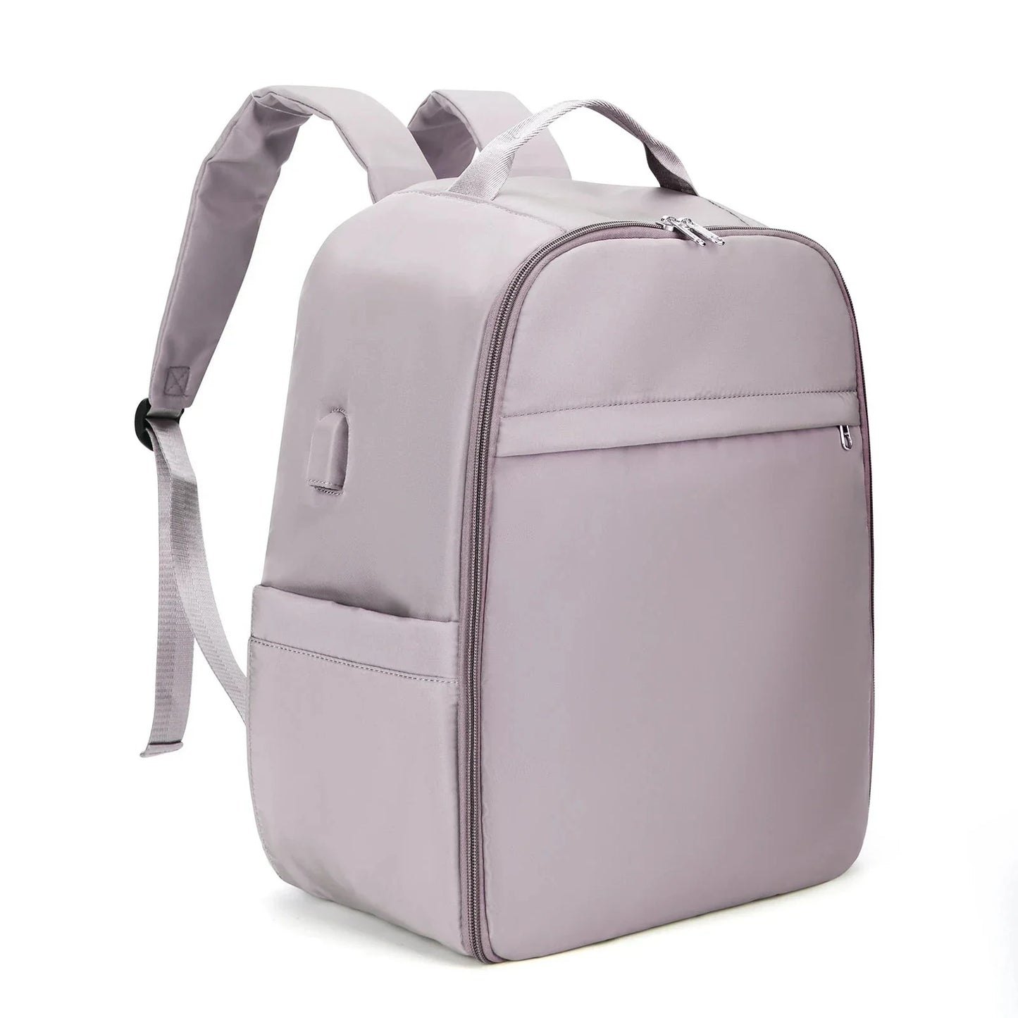 Sac à dos rose, féminin et fonctionnel avec multiples rangements