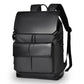 Sac à dos noir ouvert montrant l'intérieur spacieux et organisé