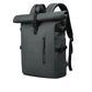 Sac à dos gris, élégant et pratique avec multiples poches
