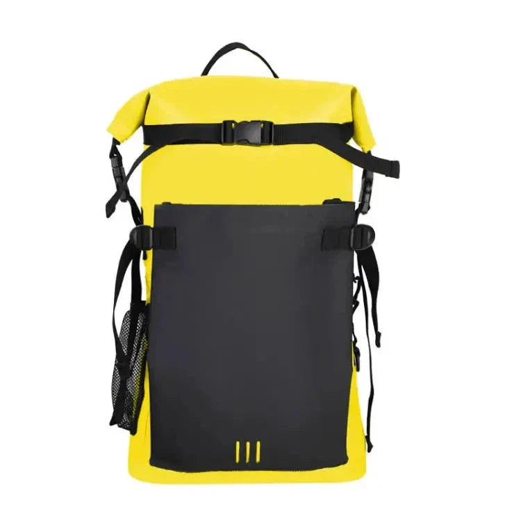 Sac à dos étanche jaune idéal pour activités nautiques
