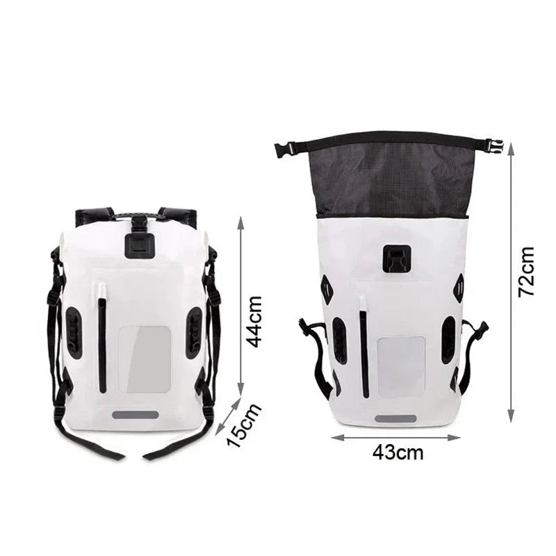 Détail du tissu waterproof du sac à dos 30L