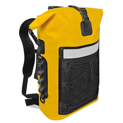 Sac à dos étanche jaune vif pour activités nautiques